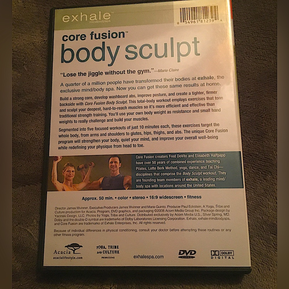 Core Fusion “Body Sculpt” & “Thighs & Glutes” Fitness DVD’s - Picture 2 of 4